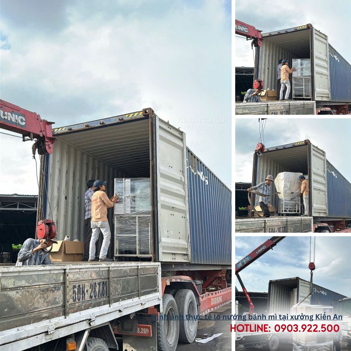 Kiến An chuyên đóng cont xuất khẩu lò nướng bánh mì Toàn Cầu